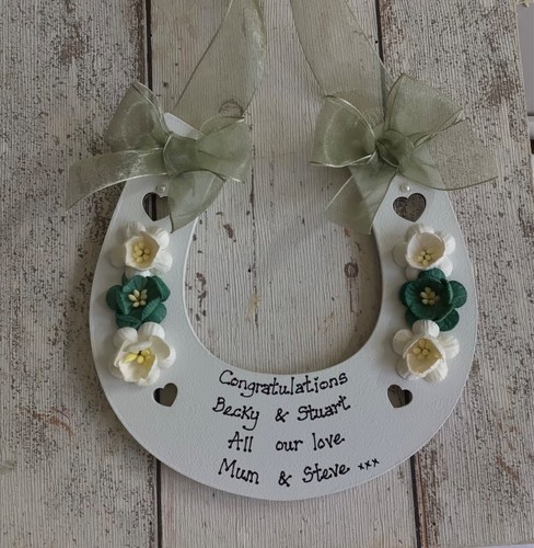 Personalised wedding horseshoe - personalised,