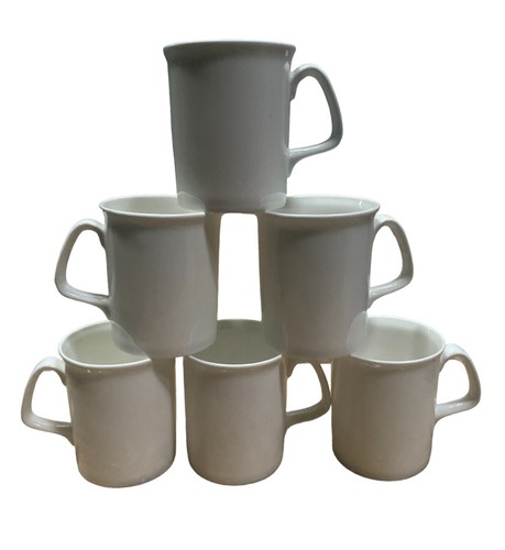Set plain white fine bone - 6,
