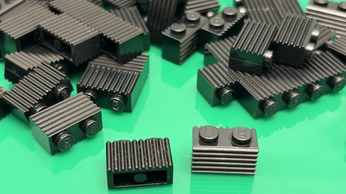 Lego brick 1x2 with grille - brick,
