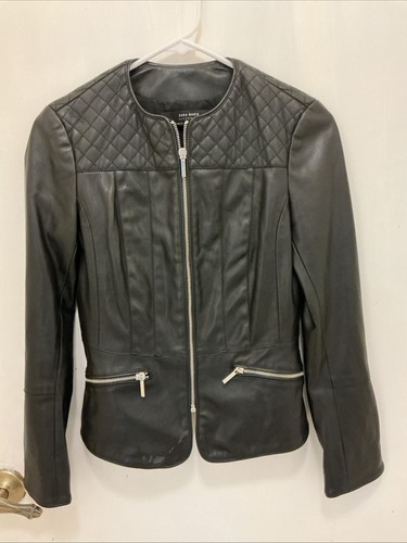 Zara basic black quilted - zara,