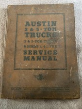 VINTAGE AUSTIN 2&5 TON TRUCKS & SERIES 1 - 4LITRE SERVICE MANUAL
