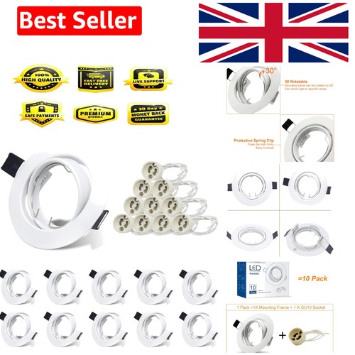 10x gu10 round recessed - gu10,