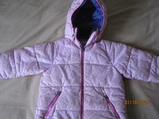 H&M girls warm coat age 6-7 years eur 122cm pink