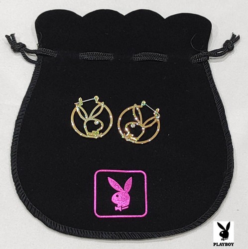 Playboy bunny hoops golden - hoops,