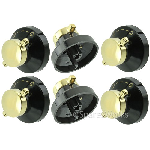 Gold black switch - black, flame
