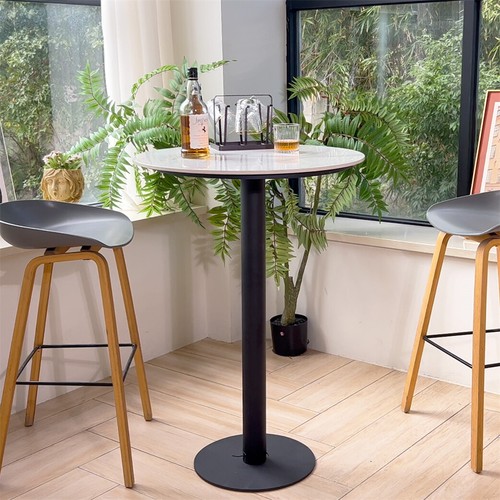 Modern large round bar table - large,