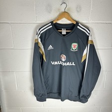 Wales Football Shirt Mens Extra Large Grey Adidas 2014/15 Training Kit Welsh