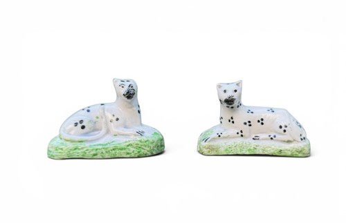 Pair staffordshire pottery - staffordshire,