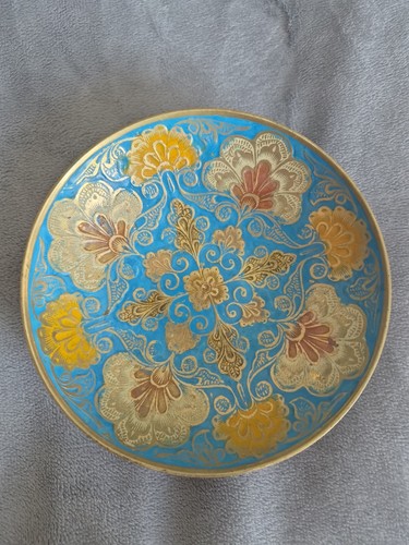 Vintage indian brass footed - vintage,
