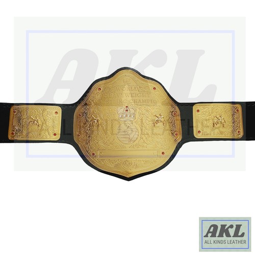 Big gold belt - big, leather