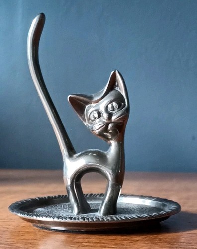 Vintage seba silver plated cat - seba,