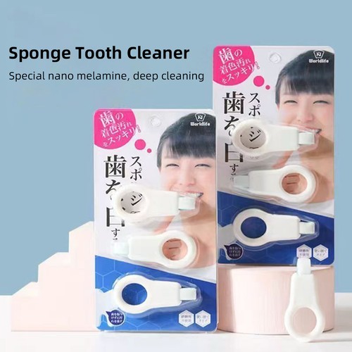 Teeth cleaning sponge wiping - teeth,