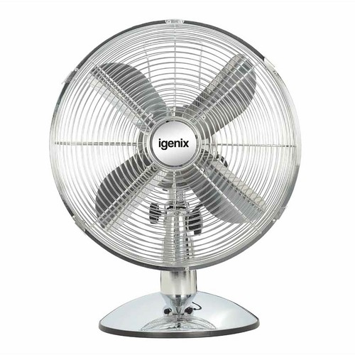 Chrome desk fan - desk,
