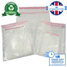 STRONG PLAIN CLEAR BUBBLE BAGS POUCHES PEEL & SEEL *ALL SIZES/QTYS* BEST PRICES