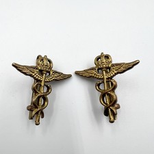 Genuine RAF Royal Air Force Medical Service Collar Badges