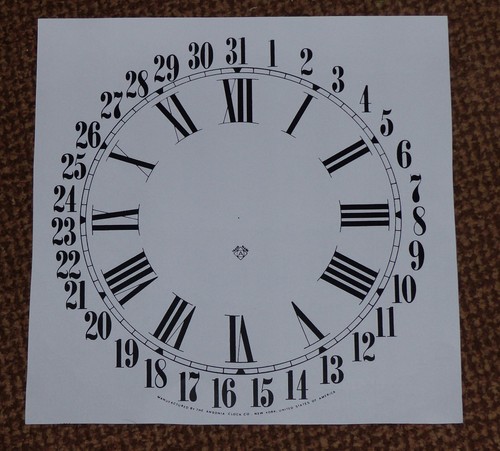 Ansonia regulator dial - ansonia,