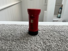 Original Vintage Stamped Miniature Red Edwardian Round Post Office Pillar Box