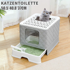 Extra Large Hooded Cat Litter Box Cat Pan Drawer Self Cleaning Cat Potty Tray UK