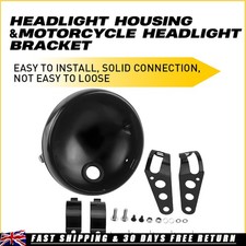 7" Motorcycle Headlight Black