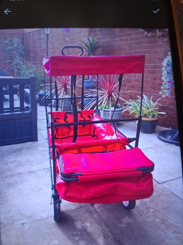 Waggon pull along red - along,