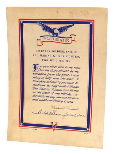 1942 wwii war savings - 1942,