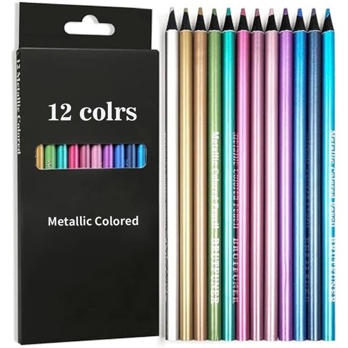 12pcs metallic coloured - 12pcs,