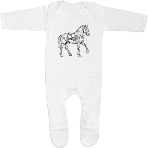Mechanical horse baby romper - 'mechanical,