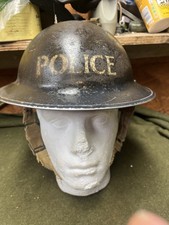 British ww2 police helmet - british,