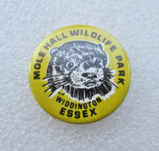 Vintage Mole Hall Wildlife Park Widdington Essex Animal Pin Badge