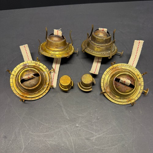 Vintage oil lamp parts lot - lot, 4