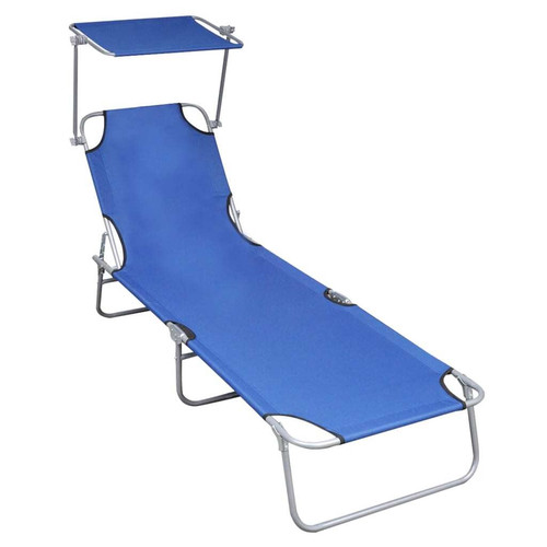 Folding sun lounger with - sun,
