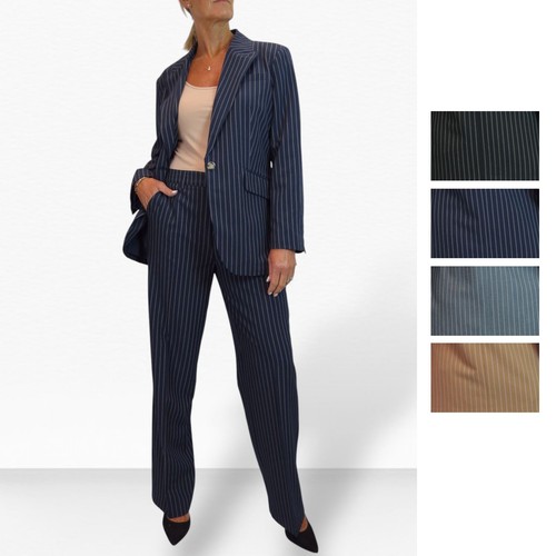 Women pinstripe trouser - trouser, suit