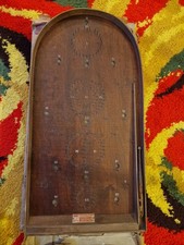 Vintage Corinthian 15 Bagatelle with 6 Steel Balls & Wooden Pusher & Box