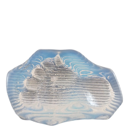 Unusual opalescent art glass - opalescent,