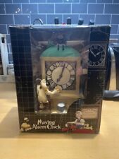 Rare Wesco Wallace and Gromit Moving Alarm Clock A Close Shave 1989
