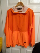RARE VGC Under Armour Orange Loose Fit Coupe Lache Suelto Outdoor Workout Top L