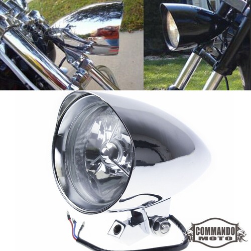 Chrome bullet headlight - bullet,