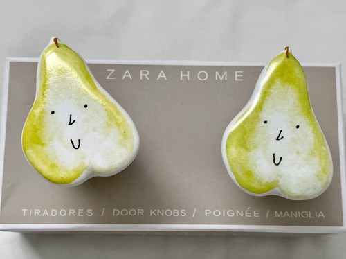 Zara home pair pears knob - pair,