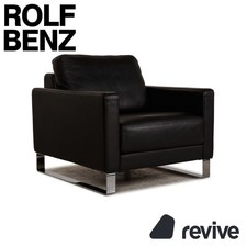 Rolf Benz Ego Leather Armchair Black