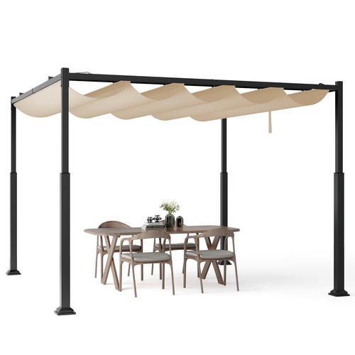 Metal pergola with retractable - pergola,