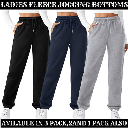 Ladies women fleece jog - ladies, women's