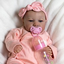 Real Life Reborn Baby Dolls Newborn Girl Realistic Vinyl Silicone Doll Xmas Gift