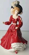 ROYAL DOULTON Pretty Ladies Patricia Figurine Bone China  H20cm Vgc