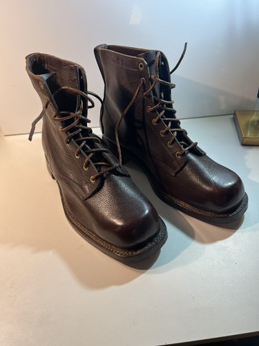Vintage combat boots - vintage, brown