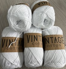 White Vintage Cotton Knitting