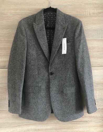 Topman grey smart wool - grey, blend