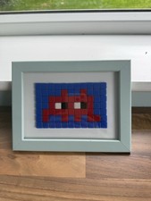 Invader Mosaic Framed By 8bit Street Art Limited To 10! Signed!