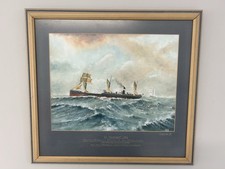 Framed Maritime Painting –