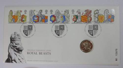 Royal beasts 1998 coin - coin, unc