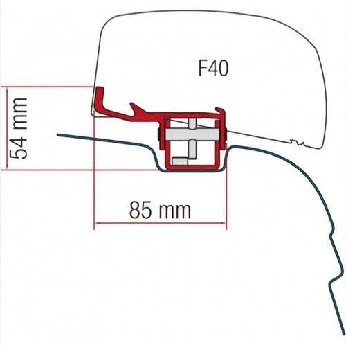 Fiamma f40 bracket van - f40, awning